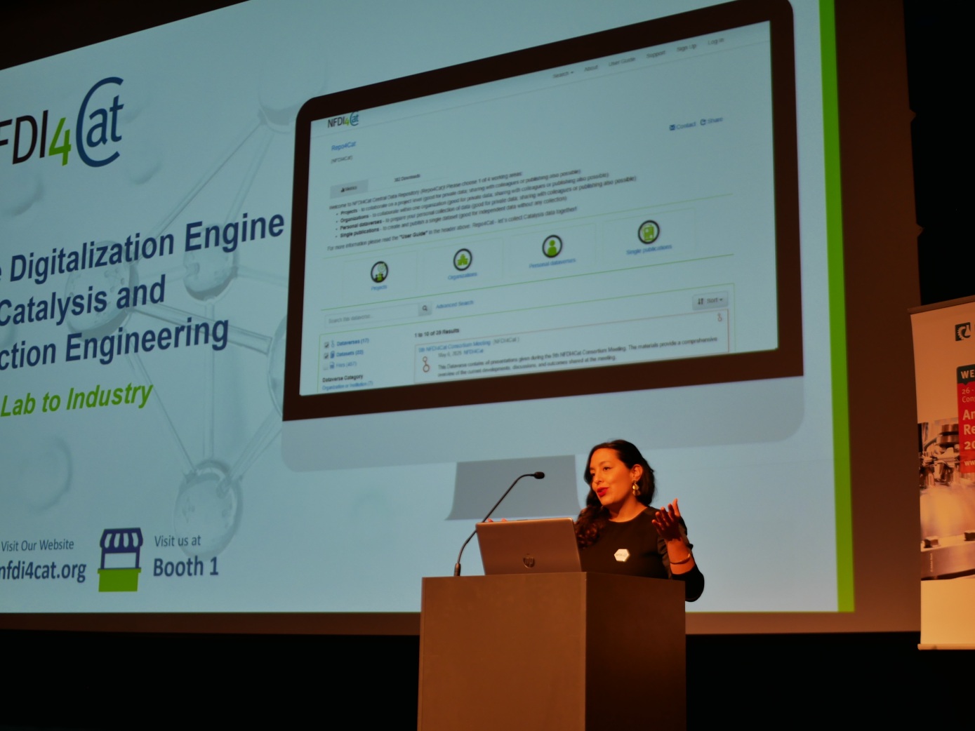 Dr. Sara Espinoza spricht über NFDI4Cat